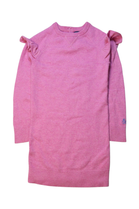 A Pink Sweater Dresses from Polo Ralph Lauren in size 4T for girl. (Front View)