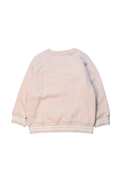 A Peach Sweatshirts from Petit Bateau in size 4T for neutral. (Back View)