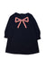 A Navy Long Sleeve Dresses from Jacadi in size 5T for girl. (Front View)