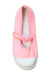 A Pink Flats from Jacadi in size 6T for girl. (Back View)