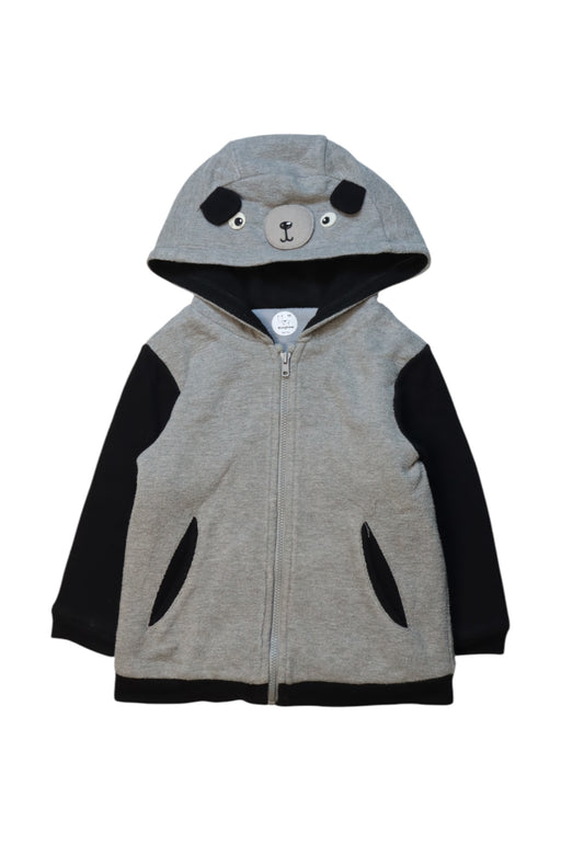 A Grey Hooded Sweatshirts from Kingkow in size 18-24M for neutral. (Front View)