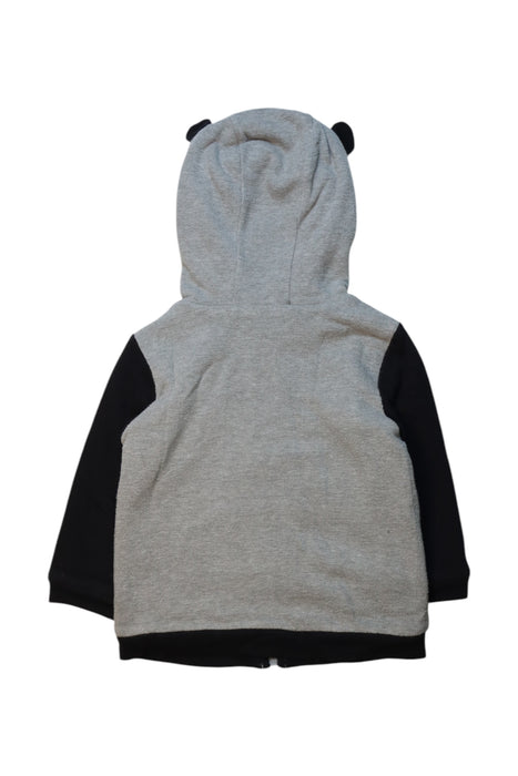 A Grey Hooded Sweatshirts from Kingkow in size 18-24M for neutral. (Back View)