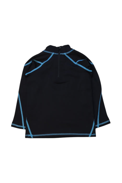 A Black Rash Guards from Aquasport in size 6-12M for neutral. (Back View)