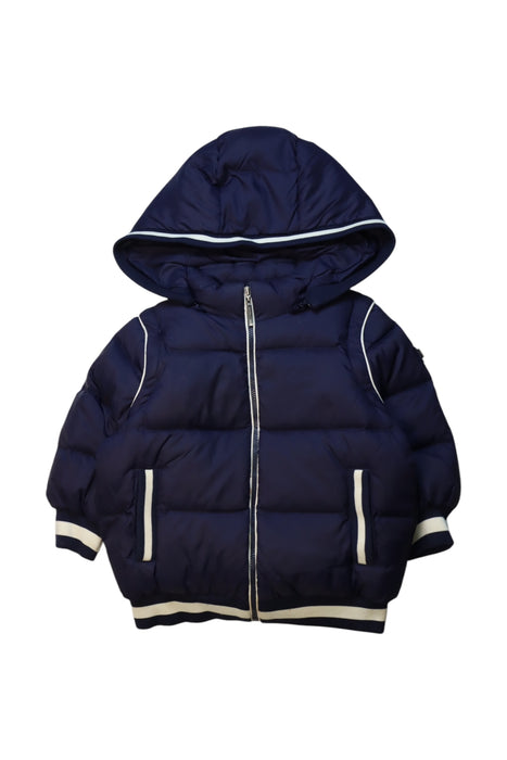 A Navy Puffer/Quilted Coats & Outerwear from Nicholas & Bears in size 2T for neutral. (Front View)
