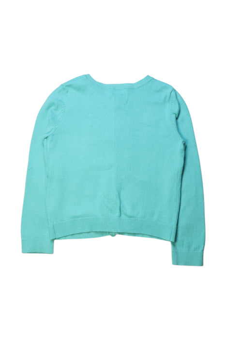 A Green Cardigans from Jacadi in size 6T for girl. (Back View)
