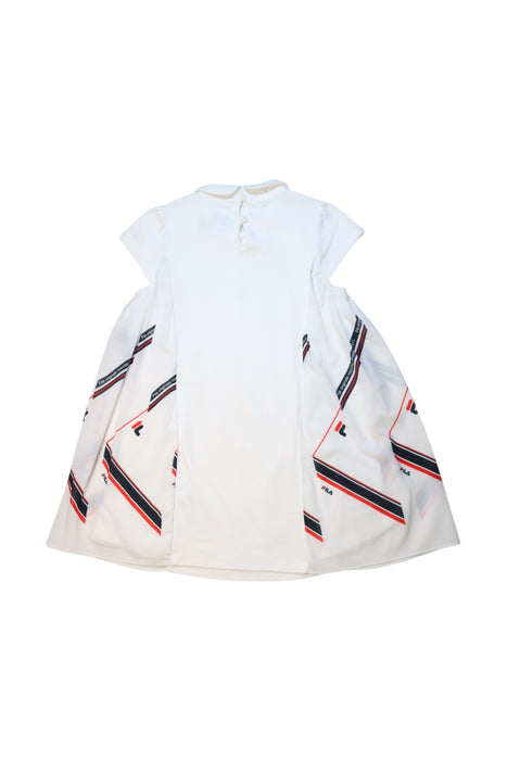 A White Short Sleeve Dresses from Fila in size 4T for girl. (Back View)