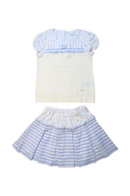 A Blue Skirt Sets from Nicholas & Bears in size 6T for girl. (Front View)