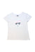 A White Short Sleeve T Shirts from Karl Lagerfeld in size 5T for girl. (Front View)