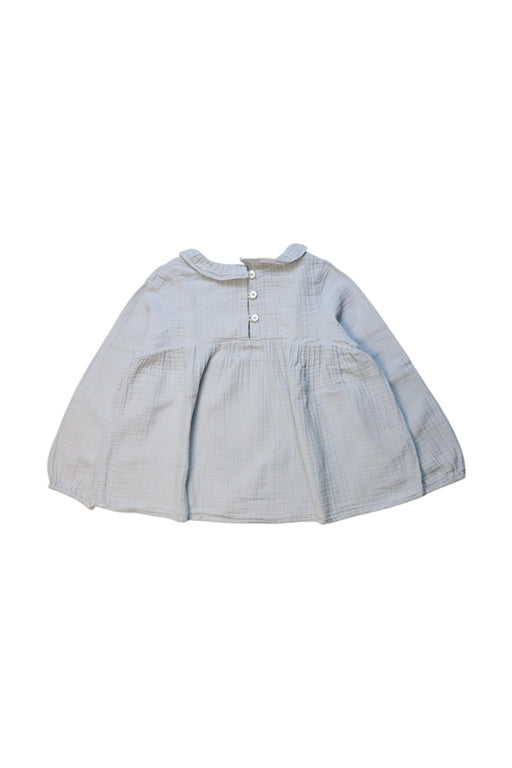 A Grey Long Sleeve Dresses from Bonton in size 4T for girl. (Front View)