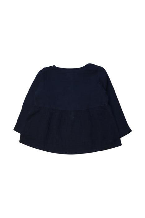 A Navy Long Sleeve Tops from Frangin Frangine in size 4T for neutral. (Back View)