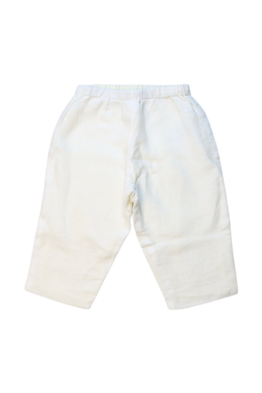 A White Casual Pants from Bonpoint in size 6-12M for neutral. (Front View)