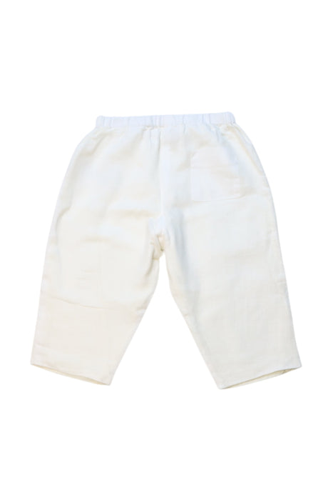 A White Casual Pants from Bonpoint in size 6-12M for neutral. (Back View)