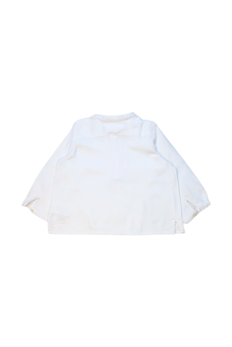A White Long Sleeve Shirts from Bonpoint in size 6-12M for neutral. (Back View)