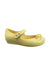 A Yellow Flats from Mini Melissa Jason Wu in size 3T for girl. (Front View)