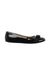 A Black Flats from Salvatore Ferragamo in size 6T for girl. (Front View)