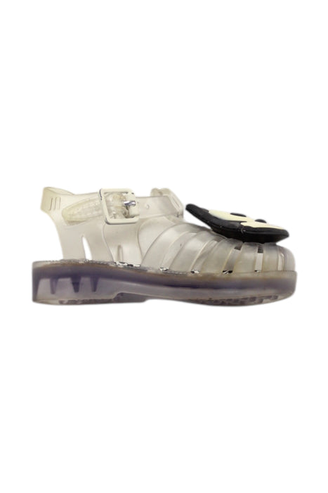 A Transparent Sandals from Mini Melissa in size 12-18M for neutral. (Front View)