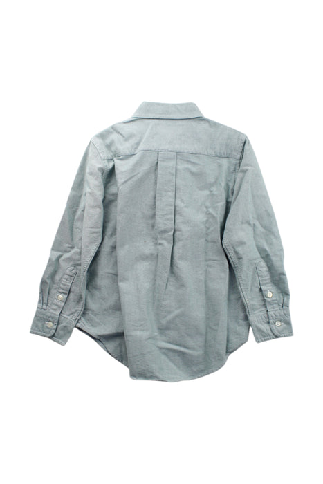 A Blue Long Sleeve Shirts from Ralph Lauren in size 4T for boy. (Back View)
