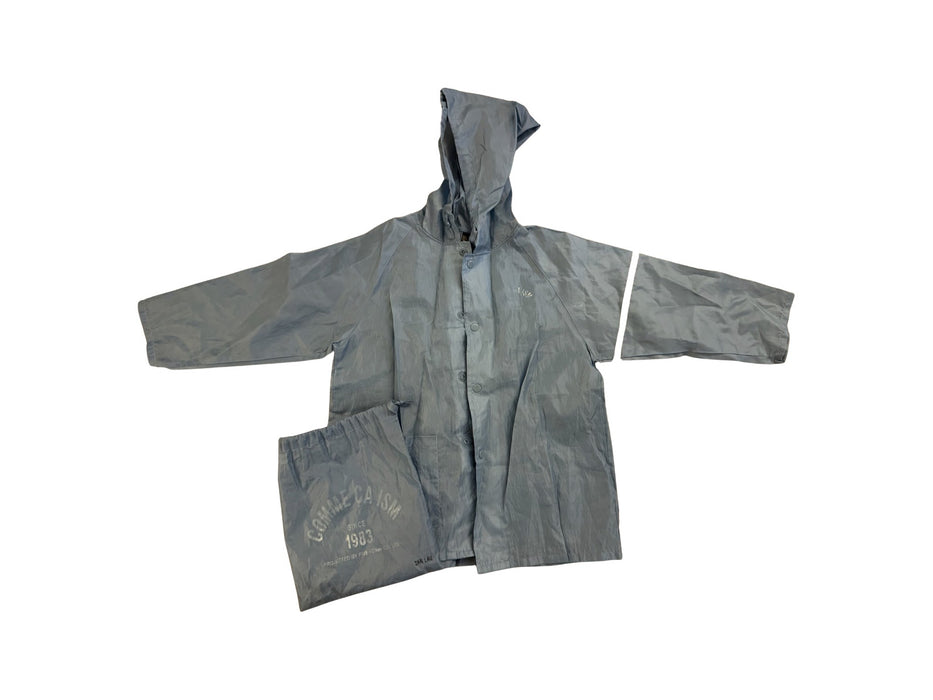 A Blue Rain Jackets from Comme Ca Ism in size 4T for neutral. (Front View)