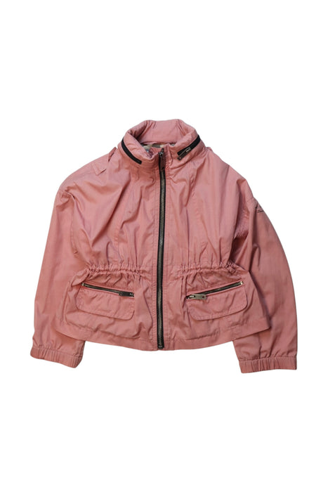 A Pink Lightweight Jackets from Burberry in size 4T for girl. (Front View)