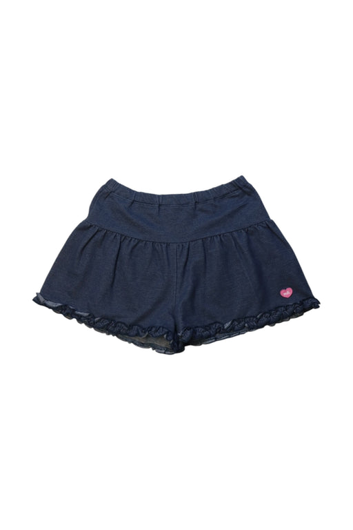 A Navy Shorts from Miki House in size 3T for girl. (Front View)