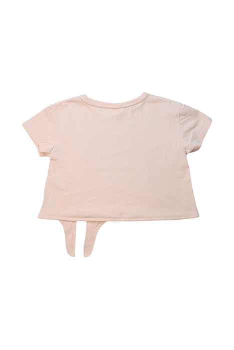 A Peach Short Sleeve Tops from Chloe in size 5T for girl. (Back View)