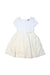 A Ivory Short Sleeve Dresses from Polo Ralph Lauren in size 4T for girl. (Front View)