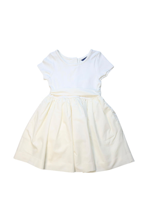 A Ivory Short Sleeve Dresses from Polo Ralph Lauren in size 4T for girl. (Front View)