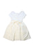 A Ivory Short Sleeve Dresses from Polo Ralph Lauren in size 4T for girl. (Back View)