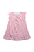 A Pink Short Sleeve Dresses from Petit Bateau in size 3T for girl. (Front View)