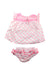 A Pink Shorts Sets from Sunuva in size 18-24M for girl. (Back View)