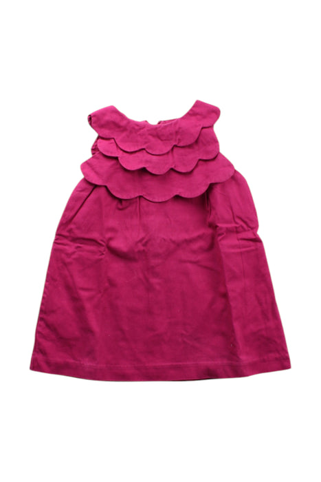 A Pink Sleeveless Dresses from Jacadi in size 12-18M for girl. (Front View)