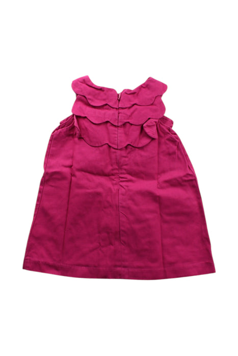 A Pink Sleeveless Dresses from Jacadi in size 12-18M for girl. (Back View)