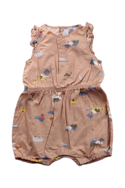 A Multicolour Sleeveless Rompers from Petit Bateau in size 12-18M for neutral. (Front View)