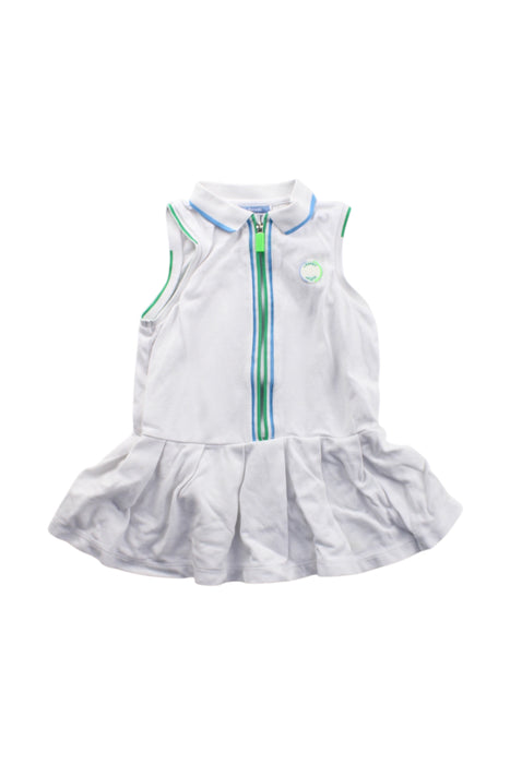 A White Sleeveless Dresses from Jacadi in size 3T for girl. (Front View)