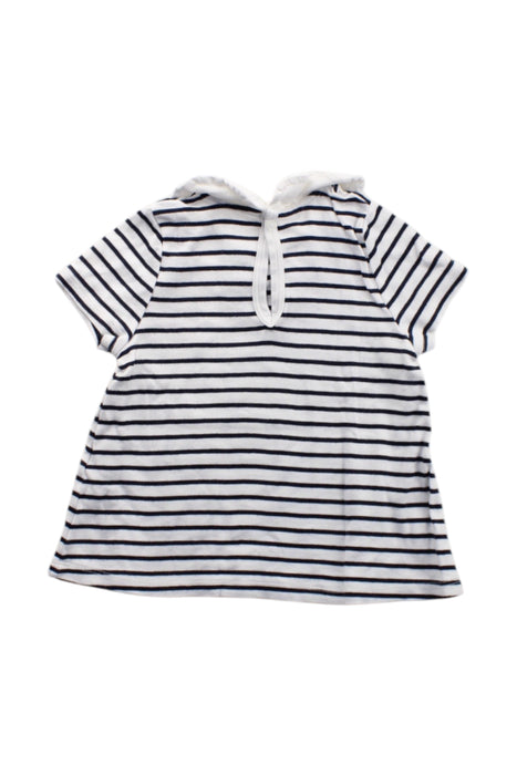 A White Short Sleeve Tops from Petit Bateau in size 2T for girl. (Back View)