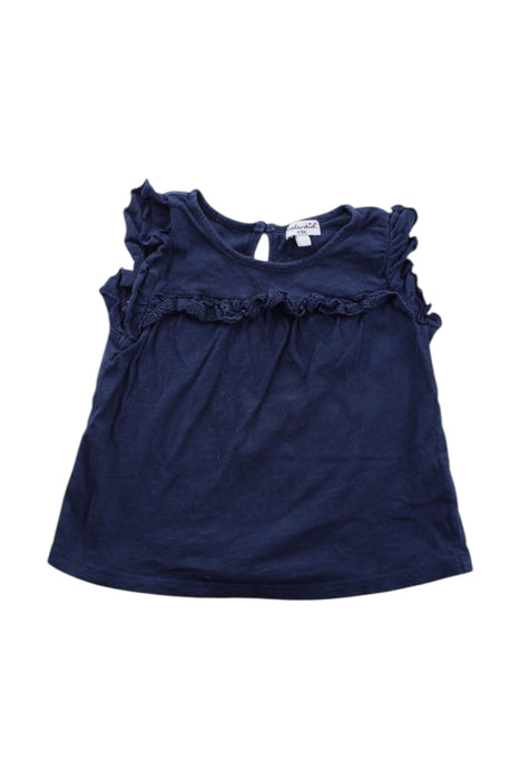 A Navy Sleeveless Tops from Splendid in size 6-12M for girl. (Front View)