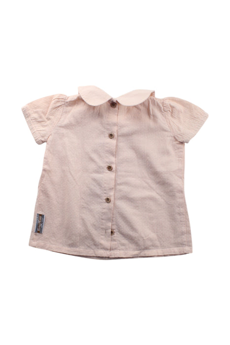 A Peach Short Sleeve Tops from Niny Mini in size 2T for girl. (Back View)