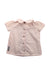 A Peach Short Sleeve Tops from Niny Mini in size 2T for girl. (Back View)