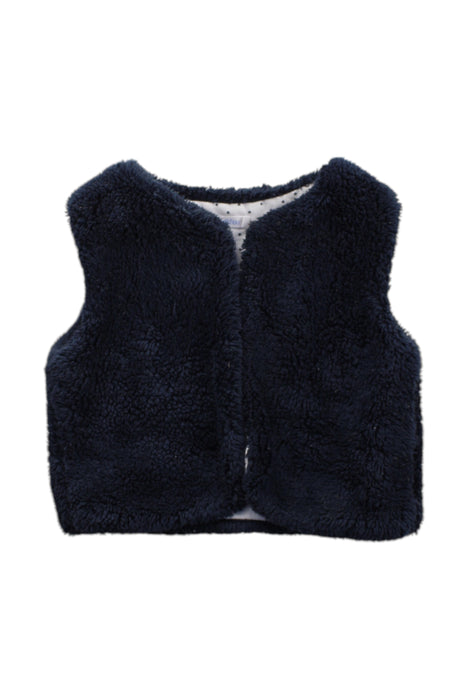 A Navy Outerwear Vests from Bout'Chou in size 12-18M for neutral. (Front View)