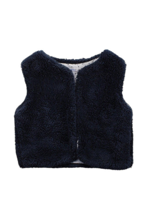 A Navy Outerwear Vests from Bout'Chou in size 12-18M for neutral. (Front View)