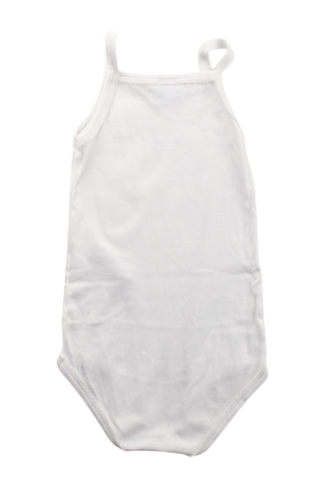 A White Sleeveless Bodysuits from Petit Bateau in size 2T for neutral. (Back View)