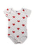 A Red Short Sleeve Bodysuits from Petit Bateau in size 2T for neutral. (Front View)