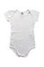A White Short Sleeve Bodysuits from Petit Bateau in size 12-18M for neutral. (Front View)
