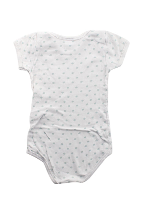 A White Short Sleeve Bodysuits from Petit Bateau in size 12-18M for neutral. (Back View)