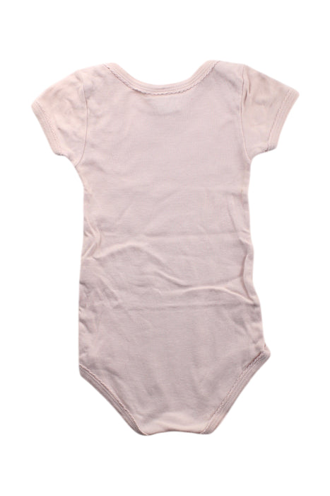 A Peach Short Sleeve Bodysuits from Petit Bateau in size 12-18M for neutral. (Back View)