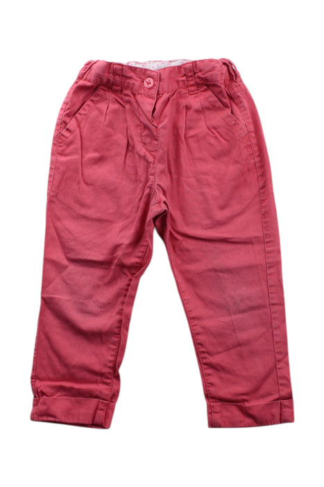 A Red Casual Pants from Bout'Chou in size 12-18M for neutral. (Front View)