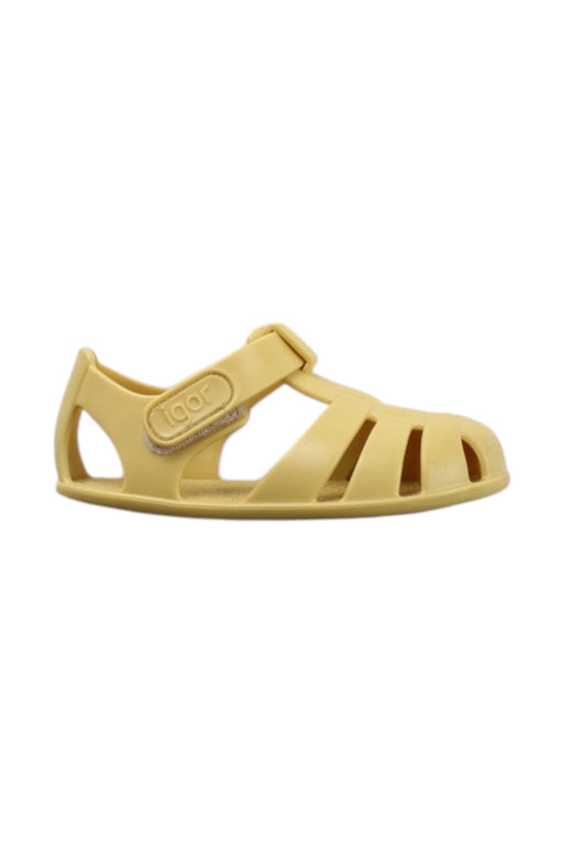 A Yellow Sandals from Igor in size 18-24M for neutral. (Front View)