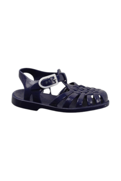 A Navy Sandals from Méduse in size 3T for neutral. (Front View)