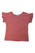 A Pink Short Sleeve Tops from Emile et Ida in size 6T for girl. (Front View)