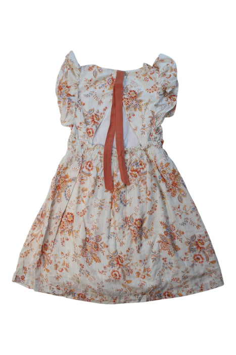 A Multicolour Short Sleeve Dresses from Laranjinha in size 8Y for girl. (Back View)